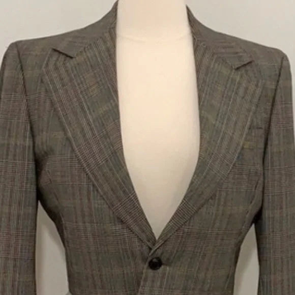 Vintage Foreman & Clark Crop Cinched Jacket S - Picture 4 of 12